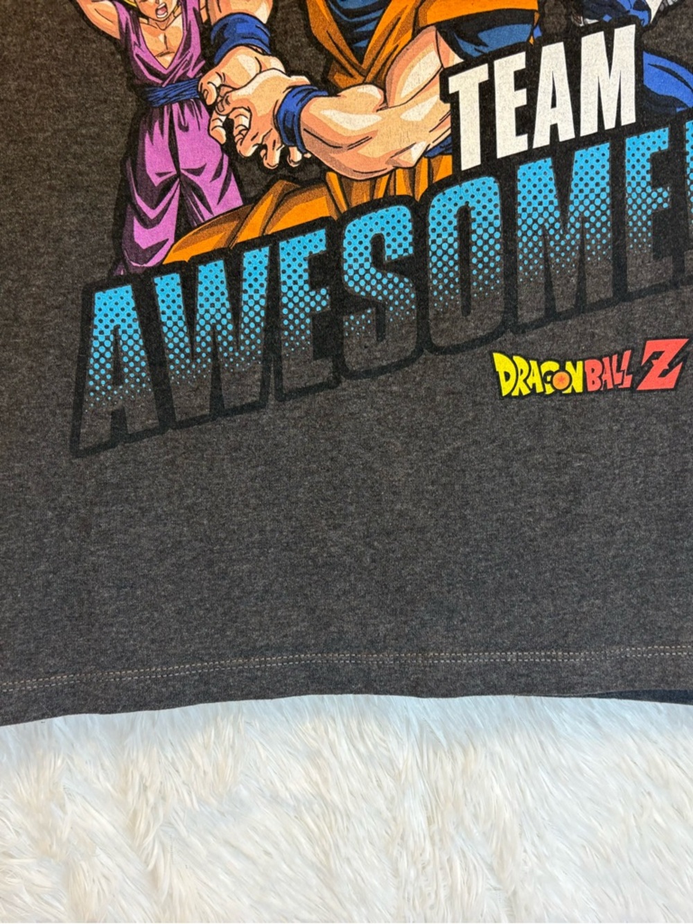Dragon Ball Z “Team Awesome” Graphic Kids T-Shirt | Size Large 🧡 🔥 - Picture 9 of 16